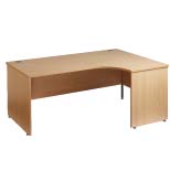 Panel End Ergonomic Desk